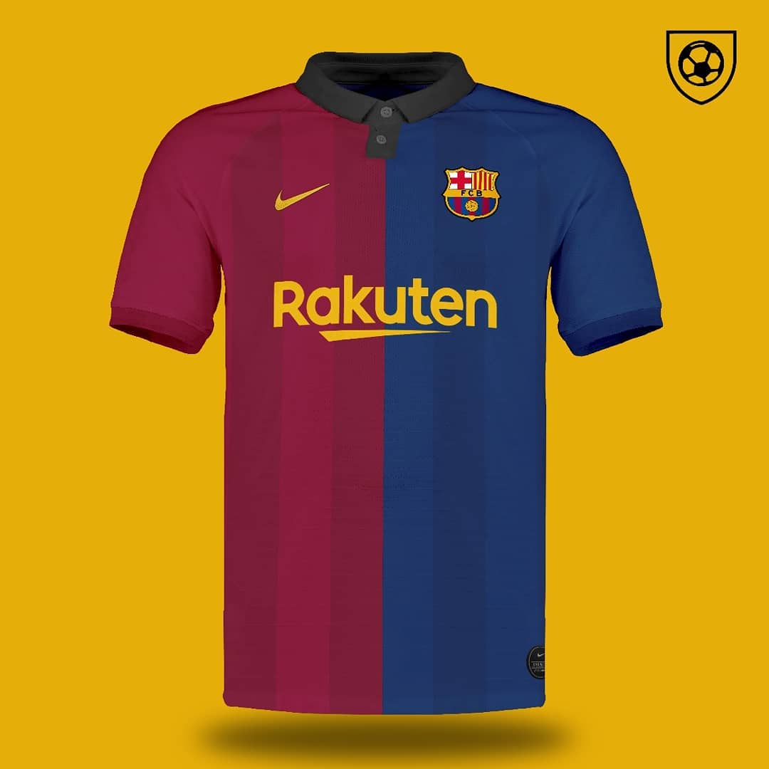 Stunning Retro Inspired Nike Barcelona Home Away Third Kit